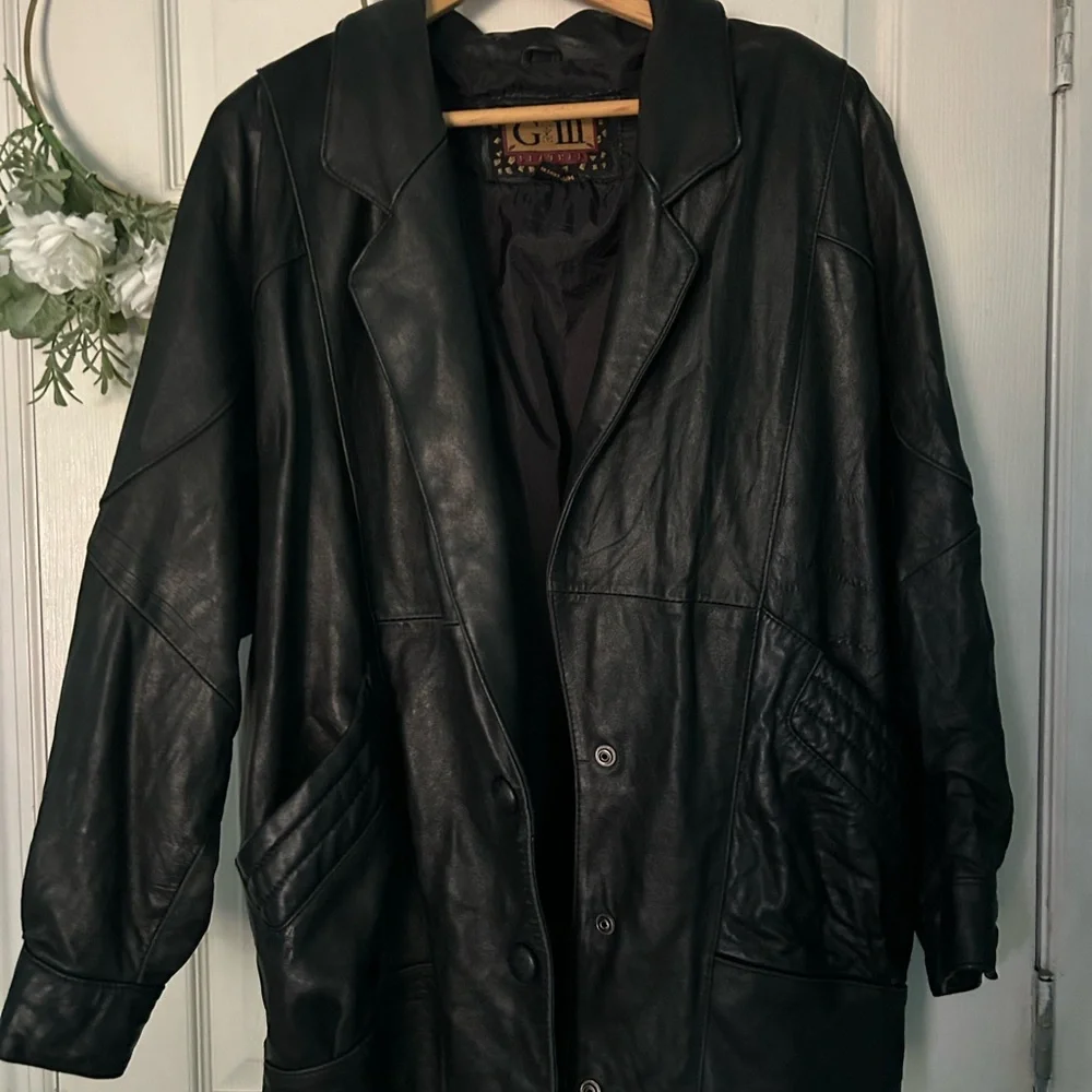 Vintage G III Leather Boho Hippie Coat - Picture 13 of 13